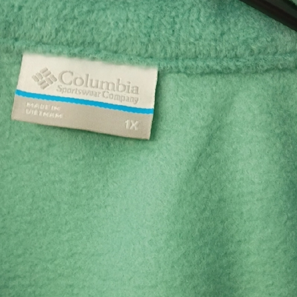Columbia Women's Teal Fleece Vest - Picture 2 of 2